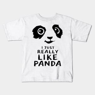 I Just Really Like Panda Kids T-Shirt